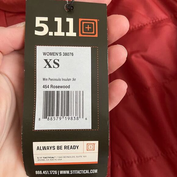 5.11 Tactical Women's Peninsula Insulator Packable Jacket Orange Extra Small New - Picture 6 of 10